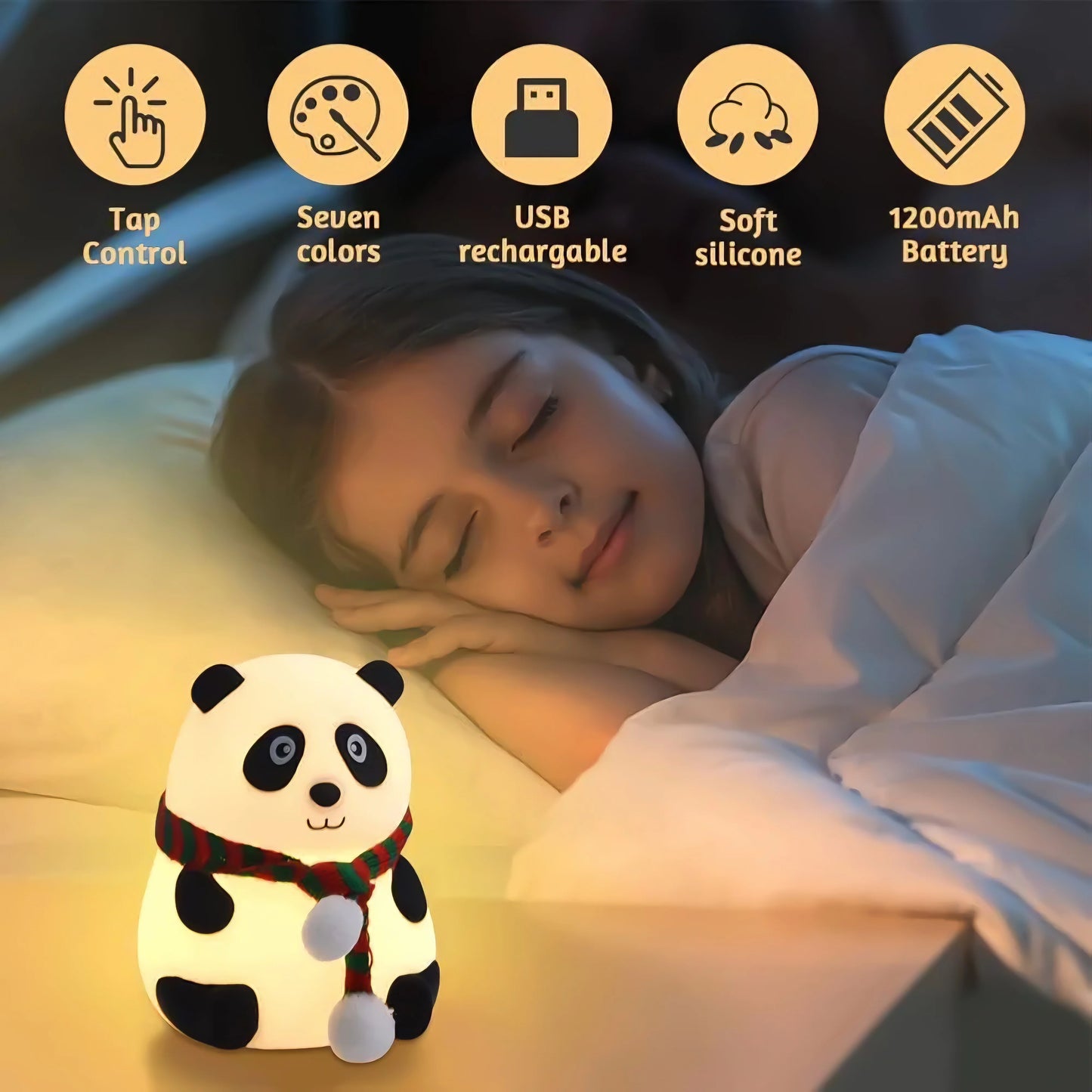 Silicon Panda Night Light